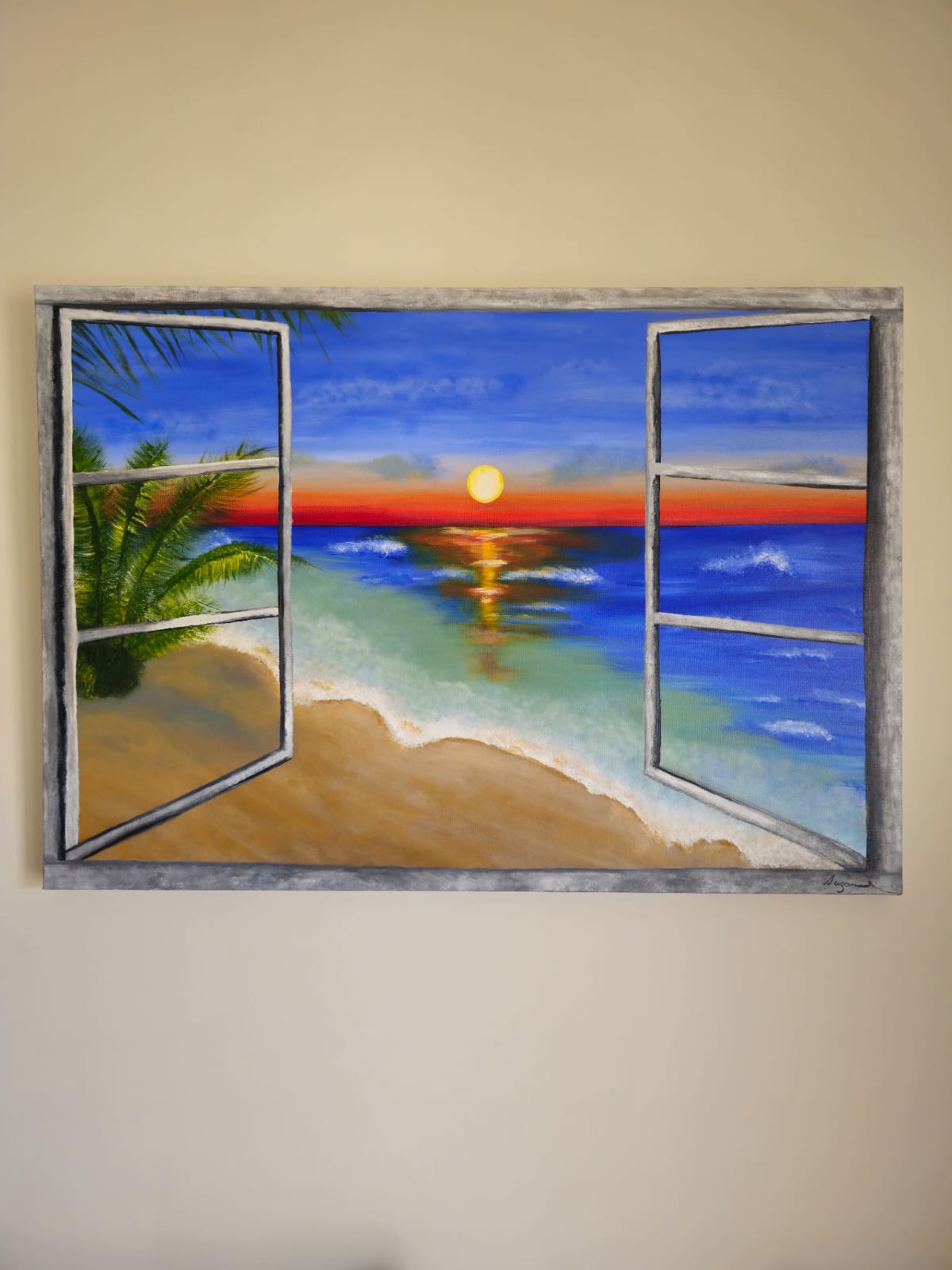 Window to the Sea — landscape painting